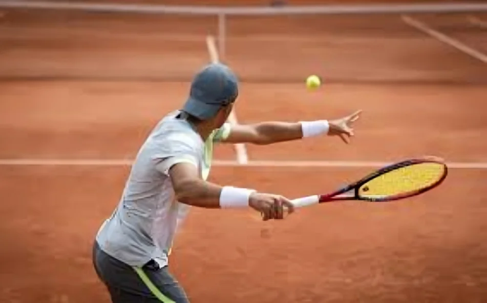 Tennis player in action during a match ahead of Pakistan Tennis Events scheduled in Islamabad in 2026.
