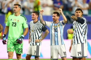 Argentina vs Cape Verde World Cup 2026 match as Lionel Messi celebrates victory after dramatic Round of 32 clash