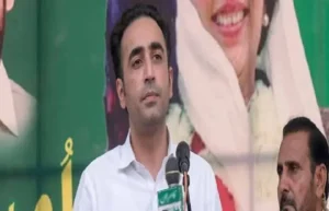 Bilawal AJK chairman Bilawal Bhutto Zardari addressing a public election rally in Dadyal, Azad Jammu and Kashmir.