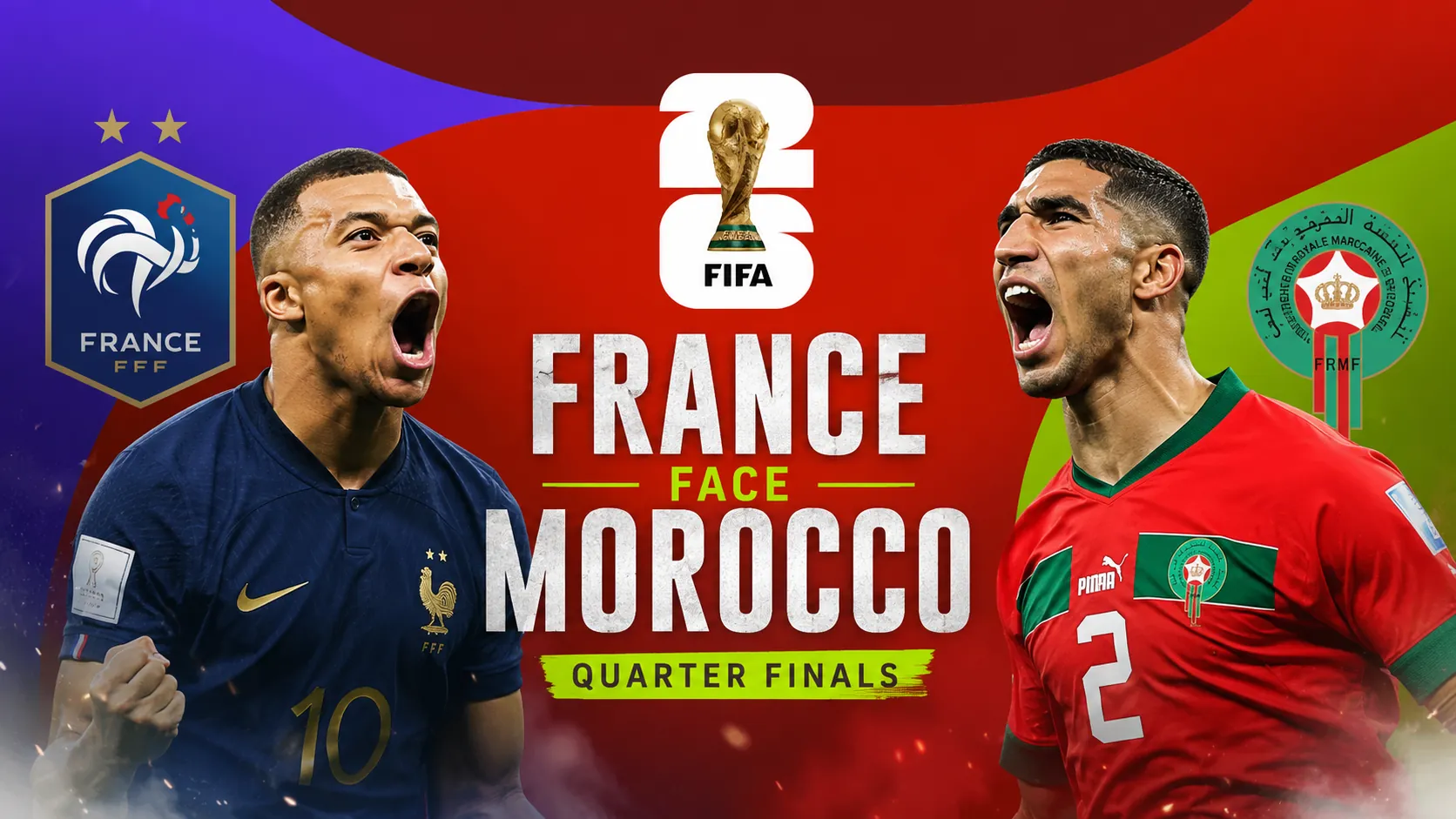 France Face Morocco as World Cup Quarter Finals Begin
