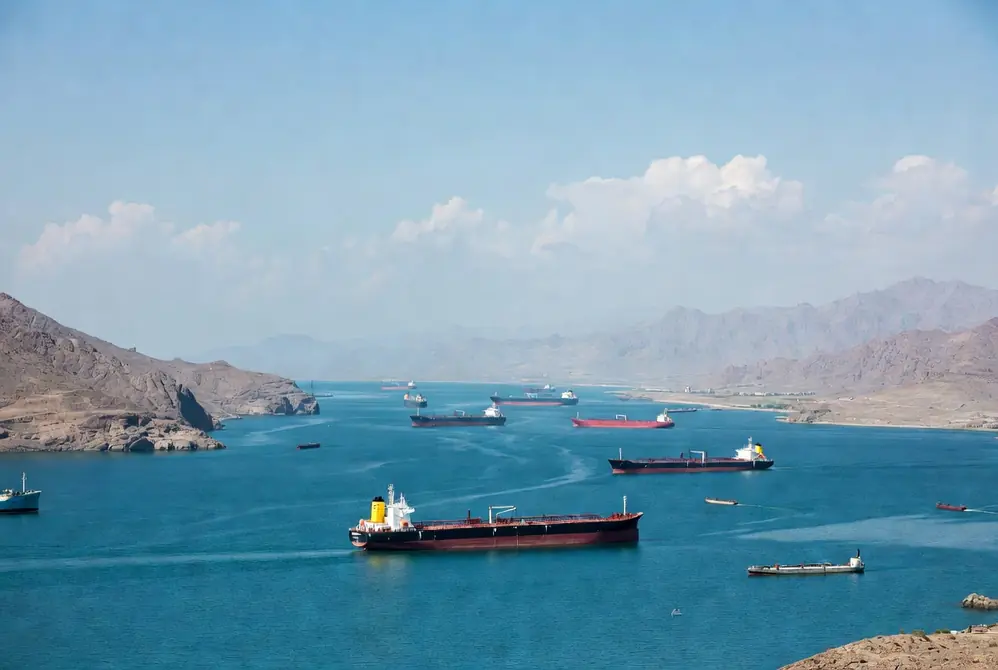 Oil tankers sailing through the Strait of Hormuz under the proposed Hormuz fees plan