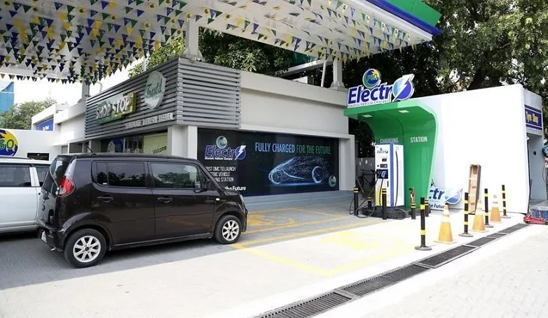 Electric vehicle charging station in Islamabad highlighting the Islamabad EV Transition and Pakistan's growing EV infrastructure.