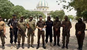 Police officials investigate the Lahore Foreign Women Case after the vehicle crash that led to the rescue of two foreign women.