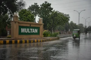Multan Rain leaves roads wet as heavy thunderstorms trigger weather related emergencies across the city.
