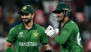 Pakistan cricketers Sahibzada Farhan and Saim Ayub ahead of the National Champions Cup 2026 domestic tournament.