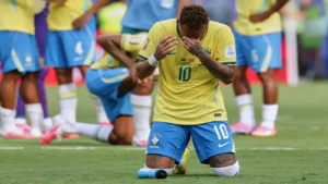 Neymar reacts emotionally after Brazil's World Cup defeat to Norway, fueling Neymar Retirement speculation.