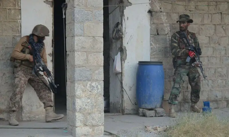 Pakistani security forces conduct Operation Shaban during a counterterrorism operation in Balochistan after militant attacks.