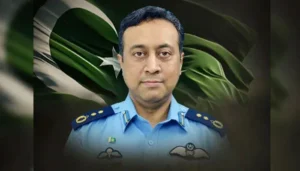 PAF Officer Group Captain Asim Tariq, who was martyred while saving a woman during an incident in Islamabad.