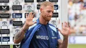 Ben Stokes acknowledges the crowd after announcing his retirement as the Stokes Retirement Video sparks ICC review over ECB's broadcast.