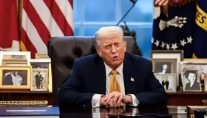 Donald Trump discussing Trump Crypto Income and financial disclosures related to crypto ventures