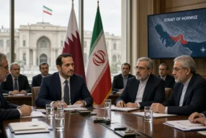 Qatar Prime Minister in formal talks with Iranian officials during Qatar Tehran Visit focused on Strait of Hormuz diplomacy