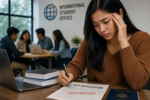 Student CPT restrictions affecting international students and university internship applications
