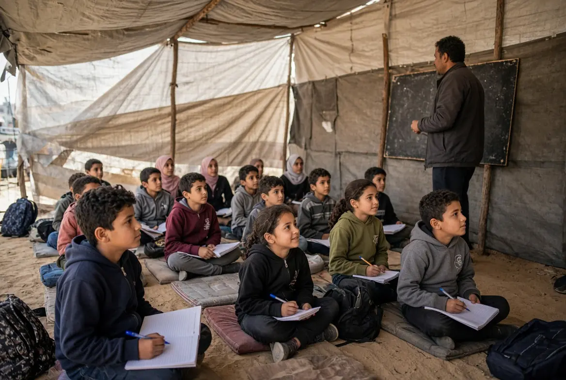 Gaza school return brings students back after 3 years