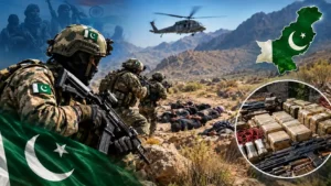 Pakistan security forces conducting a counter-terrorism operation in Balochistan