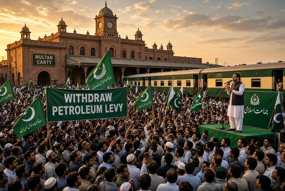PM Offers Petroleum Levy Talks as JI March Hits Multan