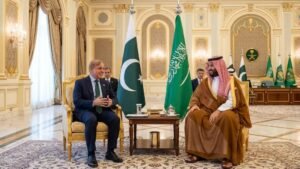 Prime Minister Shehbaz Sharif reiterates support for Saudi Arabia during high-level diplomatic meeting