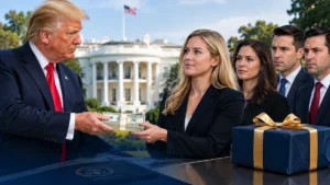 Trump Cash Gifts to a White House aide outside the White House