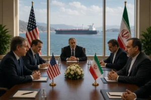 US and Iran diplomats meeting through mediators during renewed talks aimed at ceasefire progress, maritime security, and diplomatic negotiations