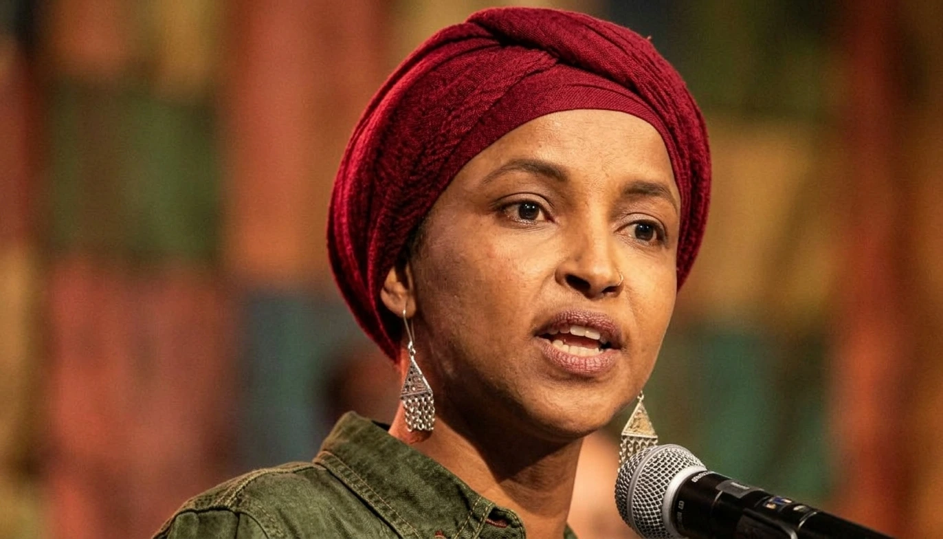 US Representative Ilhan Omar speaks at a campaign event as federal agents investigate her decades-old immigration paperwork