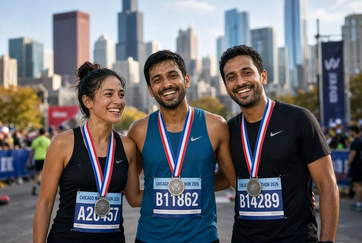 Nizar Nayani Chicago Marathon success